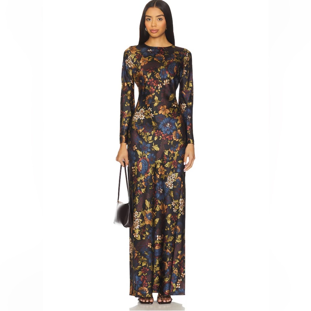 Veronica Beard Gemma Dress in Black Multi Floral Size 2